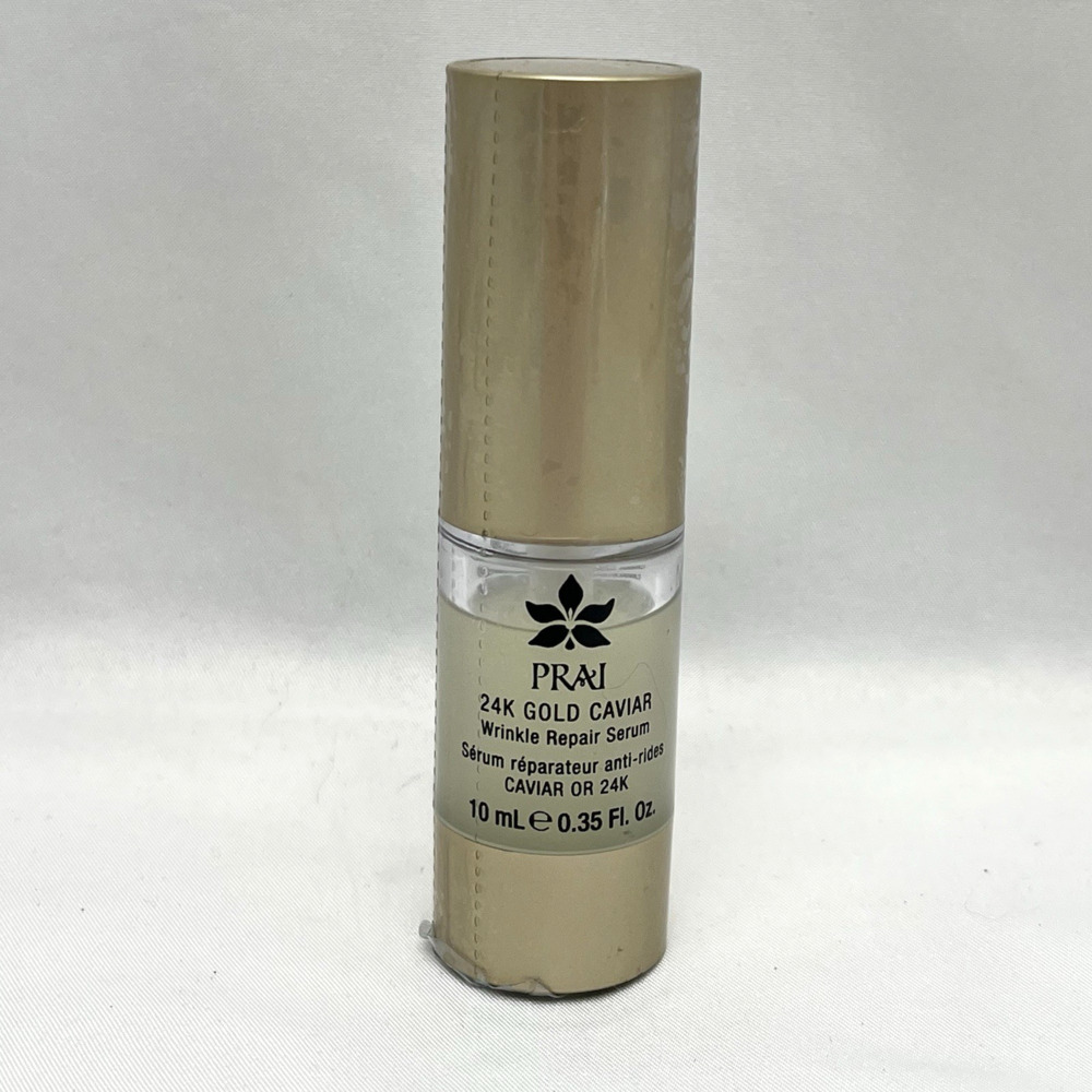 PRAI 24K Gold Caviar Wrinkle Repair Anti-Aging Serum 0.35 fl. oz 10mL NEW SEALED